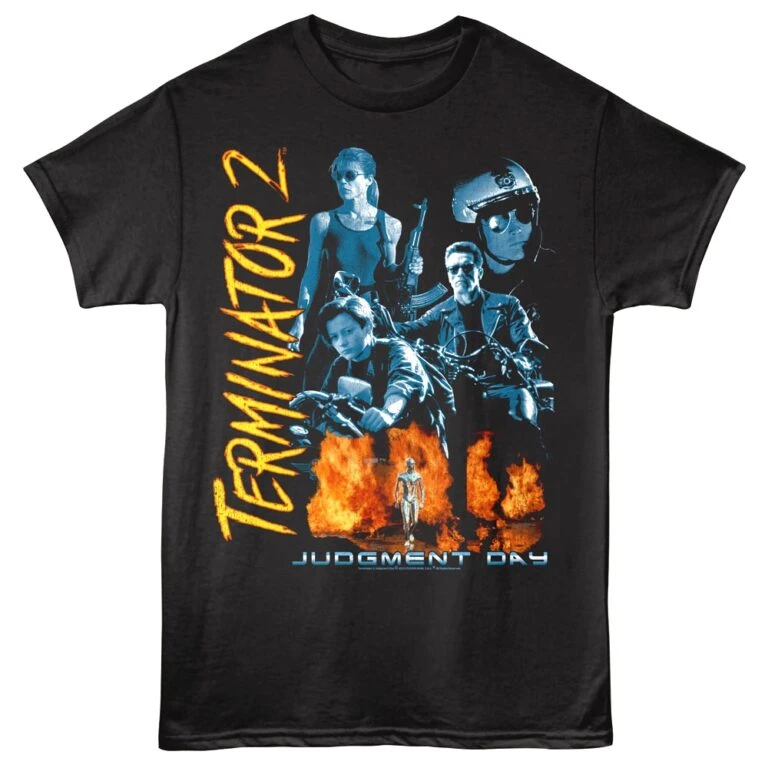 Terminator 2 Judgement Day Montage Men’s T Shirt