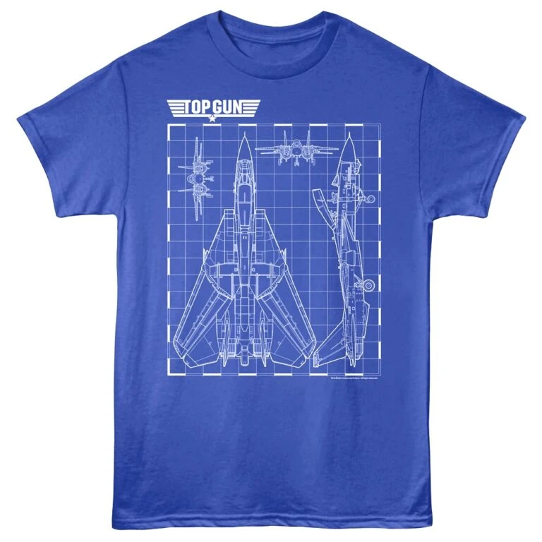 Top Gun Tomcat Schematics Men’s T Shirt