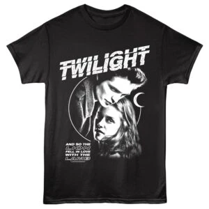 Stylish Twilight movie quote T-shirt featuring Bella and Edward design. Perfect for Twilight fans and night owls.
