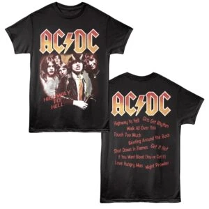 ACDC Highway to Hell Tracklist Men's T Shirt