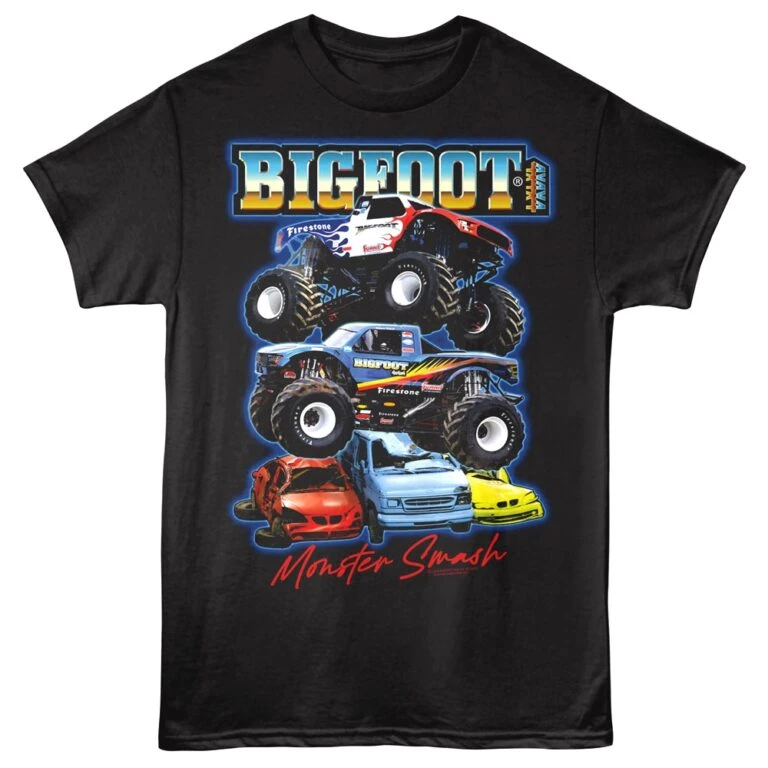 Bigfoot Monster Smash Men's T Shirt