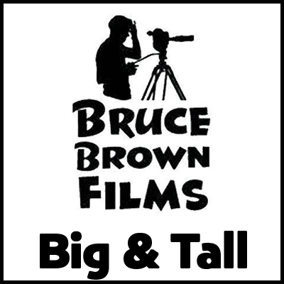 Bold "Big & Tall" text on a black and white logo design emphasizing large size men's clothing.
