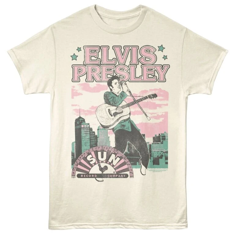 Elvis Presley Pastel Sunset Men's T Shirt