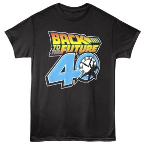 Back to the Future at 40 Men's T Shirt Black