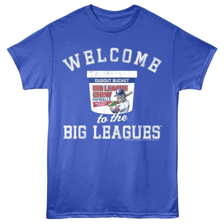 Welcome to the Big Leagues Bucket Men's T Shirt Blue