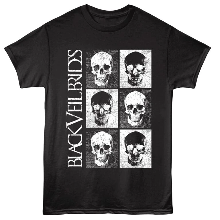 Black Veil Brides Skulls Men's T Shirt Black