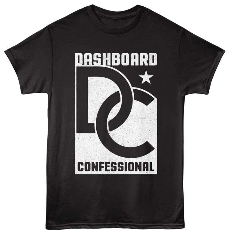 Dashboard Confessional Star Logo Men's T Shirt Black