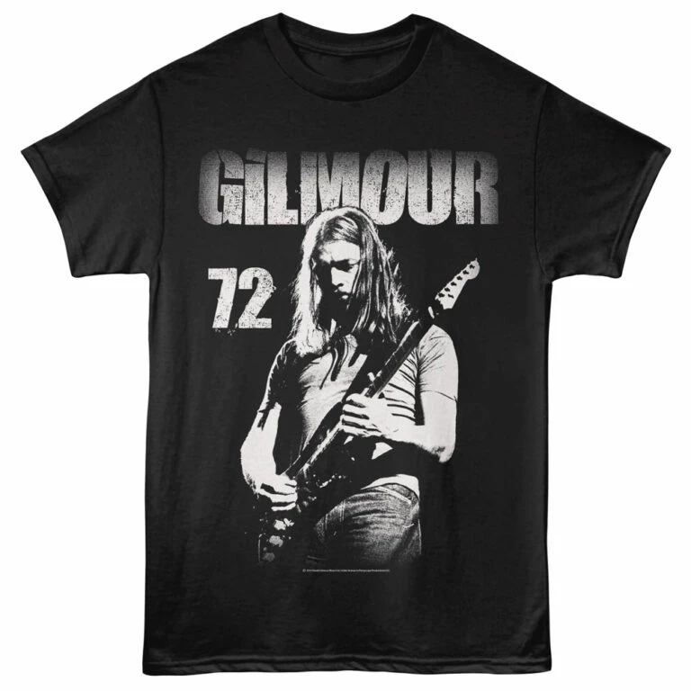 David Gilmour 72 Guitarist Men's T Shirt Black