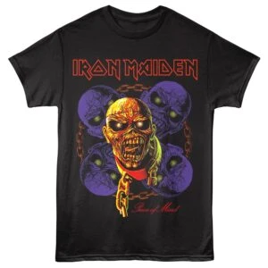 Iron Maiden Piece of Mind Unchained Men's T Shirt Black