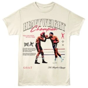 Muhammad Ali Convince the World Men's T Shirt Ivory