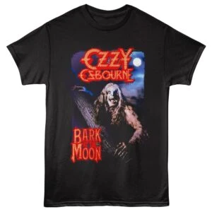 Ozzy Osbourne Tree Bark at the Moon Men's T Shirt Black