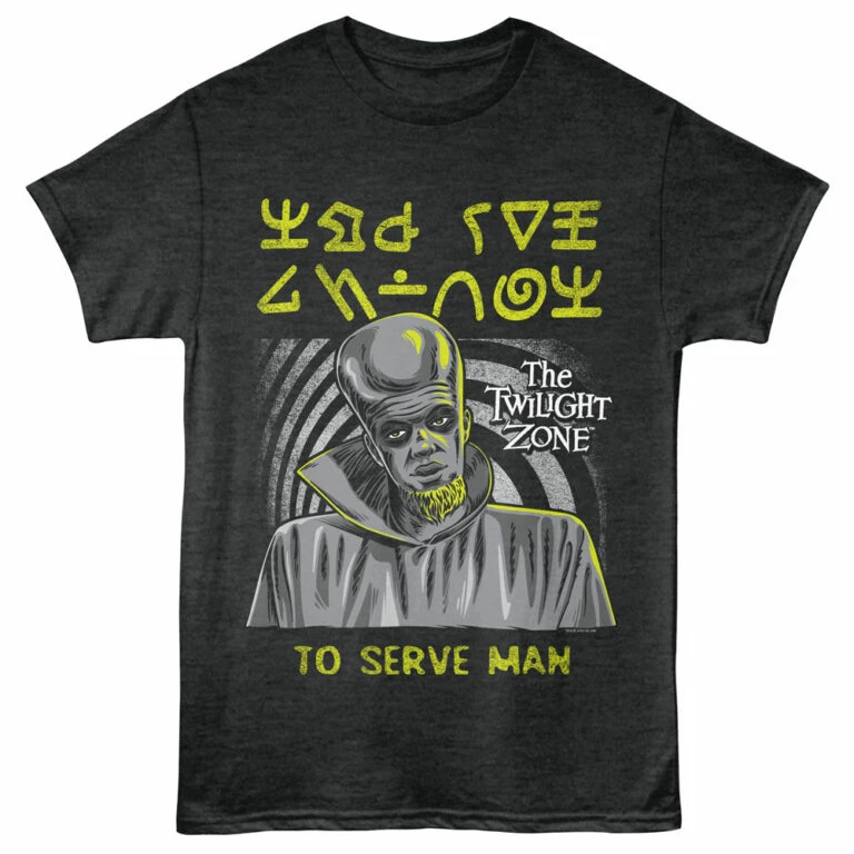Twilight Zone To Serve Man Men's T Shirt Charcoal Heather