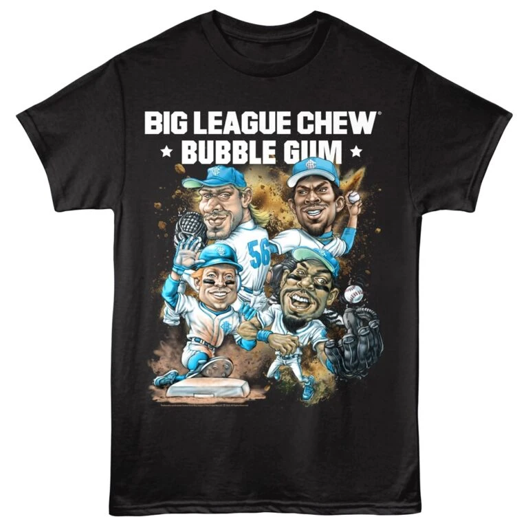 Big League Chew Sliding into Home Men's T Shirt Black