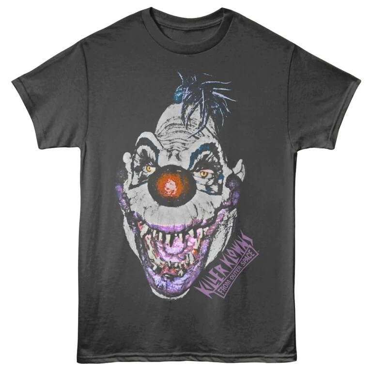 Killer Klowns Klownzilla Klose-up Men's T Shirt Charcoal