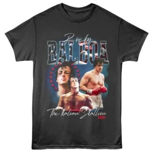 Rocky Balboa Triple Threat Men's T Shirt Charcoal