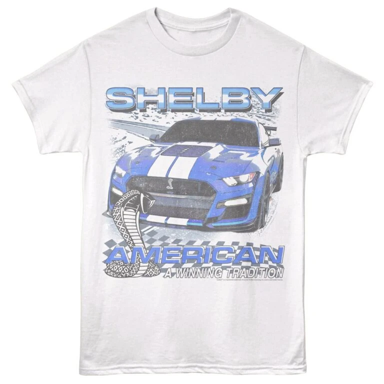 Shelby American a Winning Tradition Men's T Shirt White