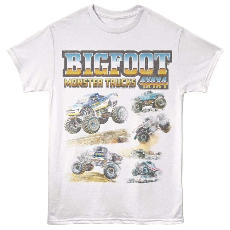 Bigfoot Monster Truck Montage Men's T Shirt
