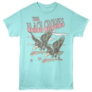 Black Crowes Flying High Men's T Shirt Aqua Heather