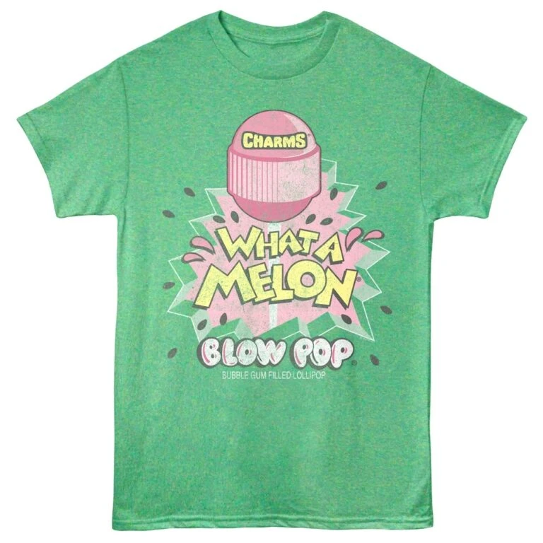 Charms Blow Pop What A Melon Men's T Shirt Green Heather
