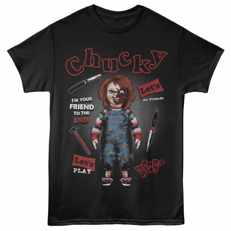 Child's Play Chucky Quotes Men's T Shirt Black