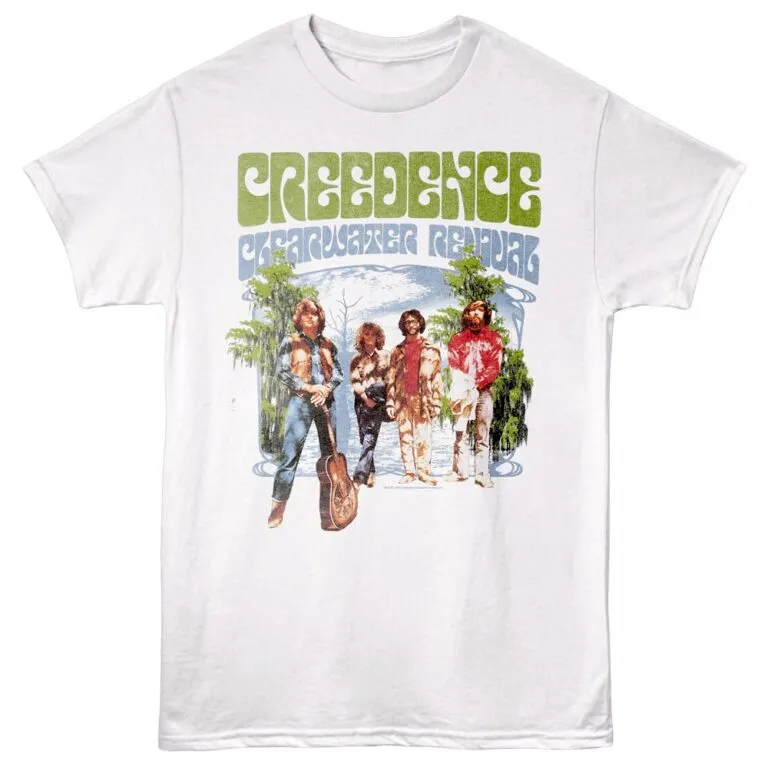 Creedence Clearwater Revival Bullfrogs Men's White T Shirt White