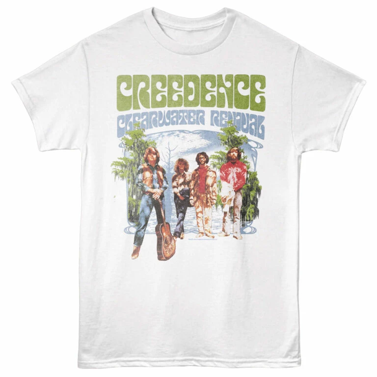 Creedence Clearwater Revival Bullfrogs Men's White T Shirt