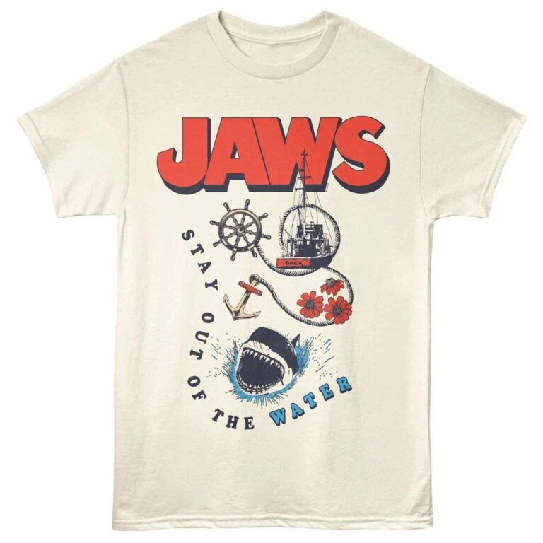 Jaws Anchor in Water Men's T Shirt Ivory
