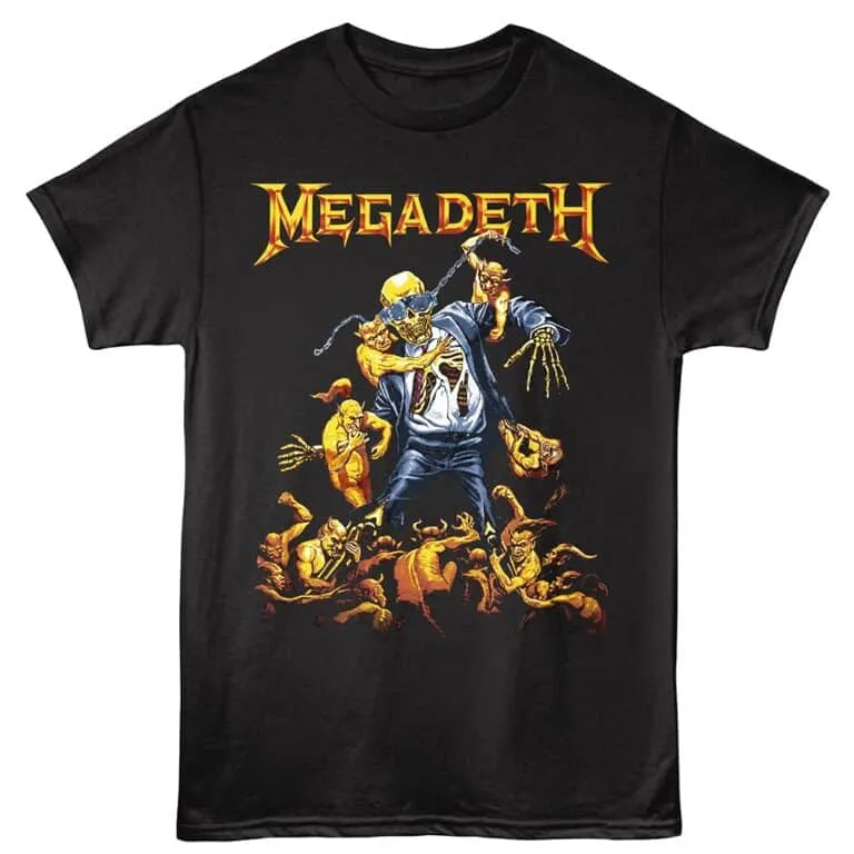 Megadeth Vic Goes to Hell Men's T Shirt Black
