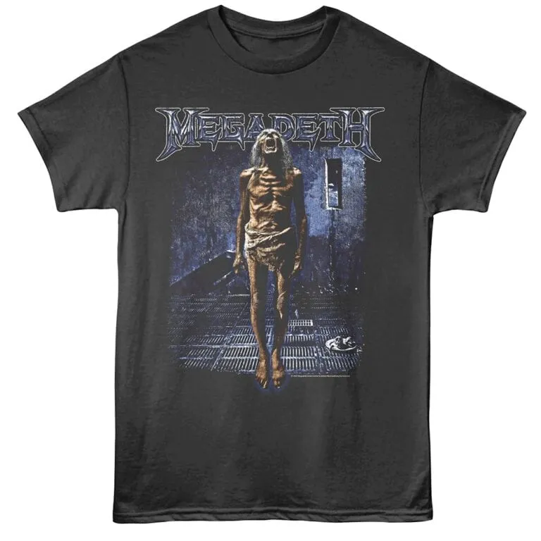 Megadeth Countdown to Extinction Men's T Shirt Charcoal