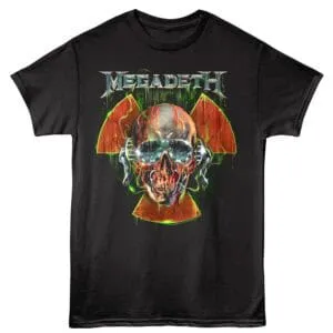 Megadeth Nuclear Skull Vic Men's T Shirt Black