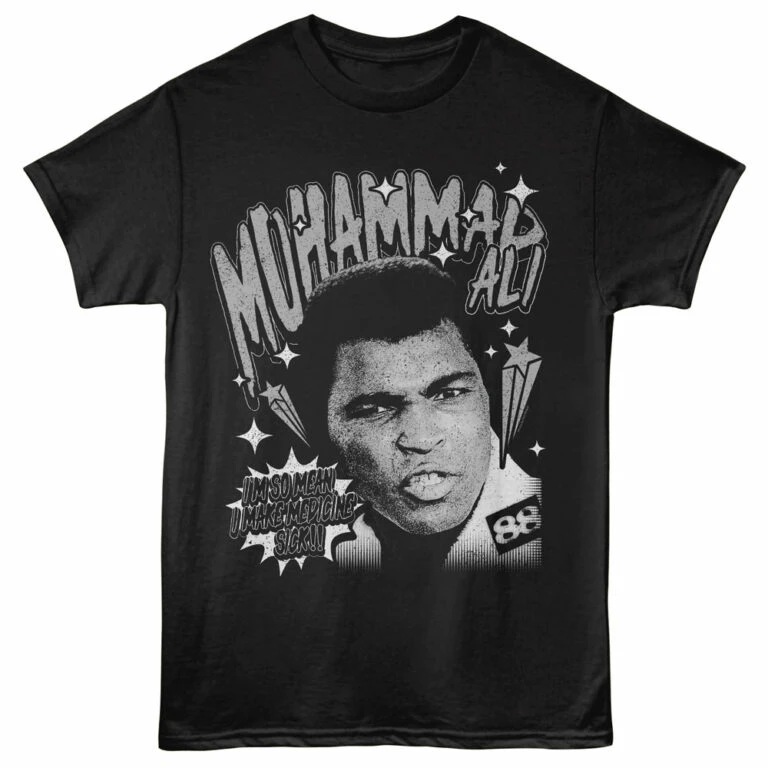 Muhammad Ali Make Medicine Sick Men's T Shirt Black