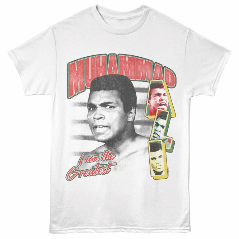 Muhammad Ali Tricolor Men's T Shirt White