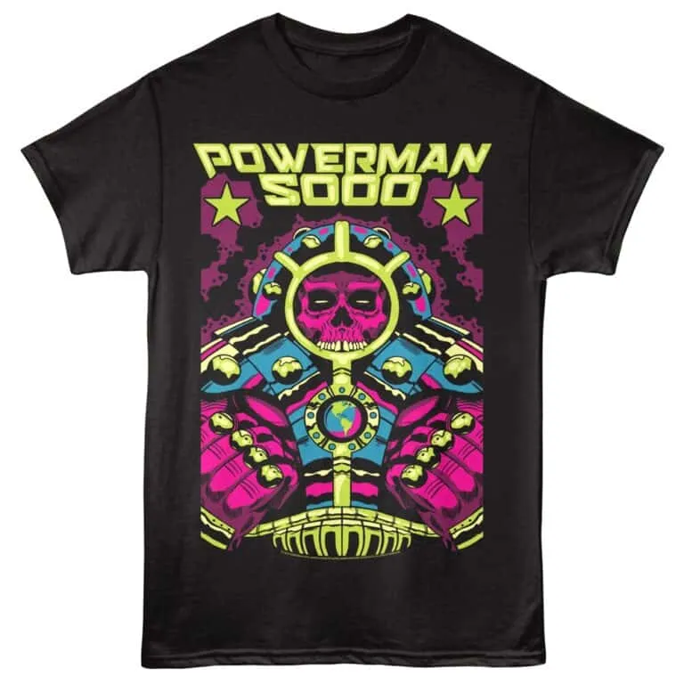 Powerman 5000 Galactic Guy Men's T Shirt Black