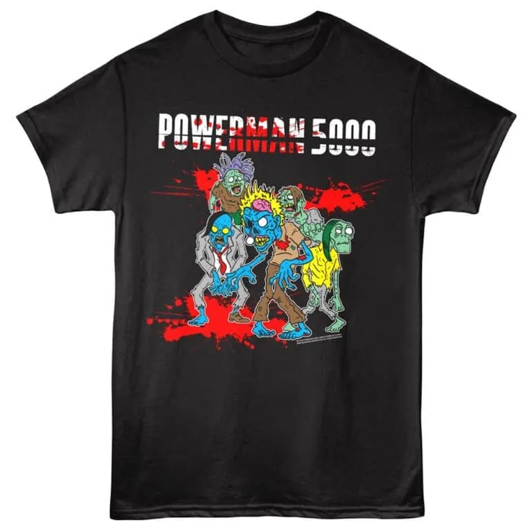 Powerman 5000 Zombies Men's T Shirt Black