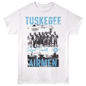 Tuskegee Airmen Red Tails Plane Men's T Shirt White