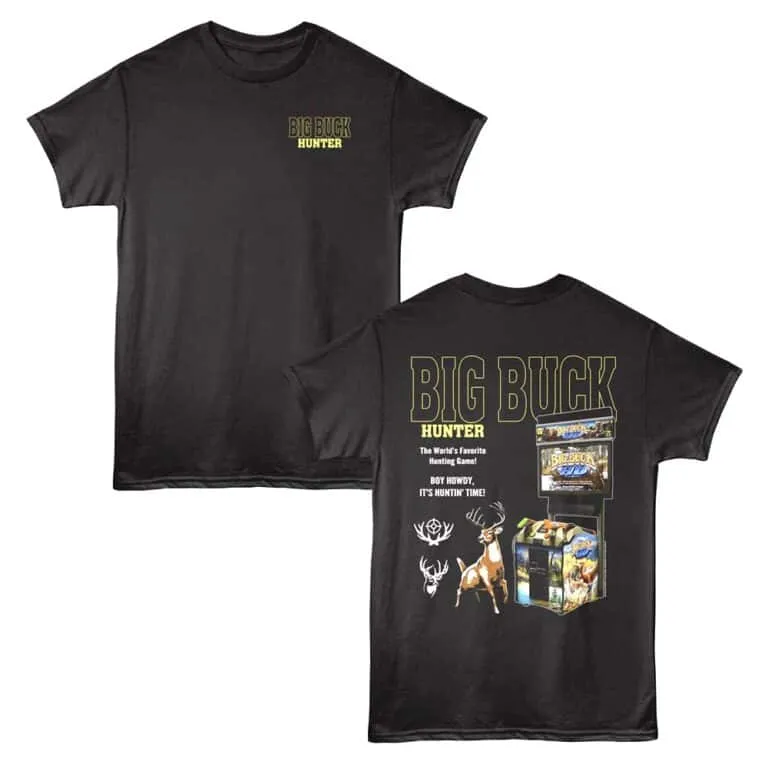 Big Buck Hunter Arcade Men's T Shirt Black
