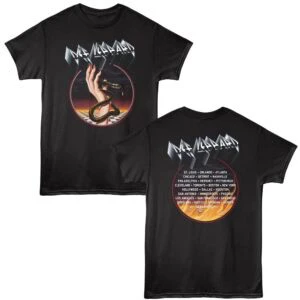 Def Leppard Snake Grip Summer Stadium Tour Men's T Shirt Black