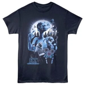 E.T Alien Movie Montage Men's T Shirt