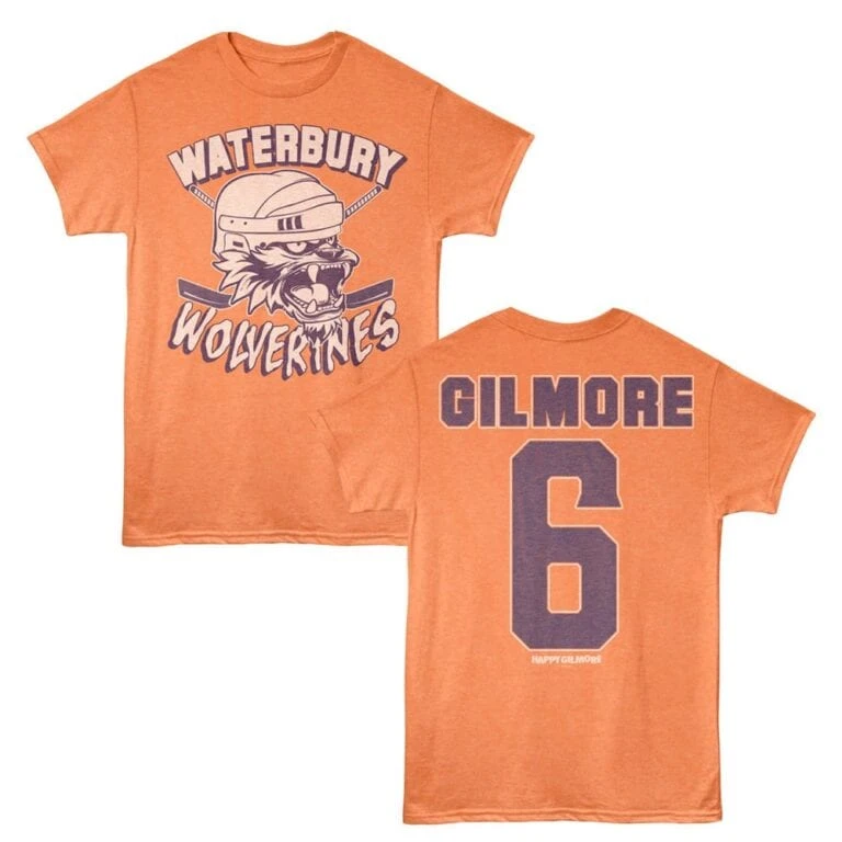 Happy Gilmore Waterbury Wolverines Hockey Men's T Shirt Cantaloupe