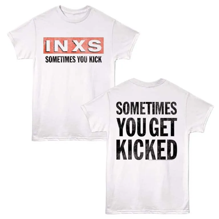 INXS Sometimes You Kick Men's T Shirt White