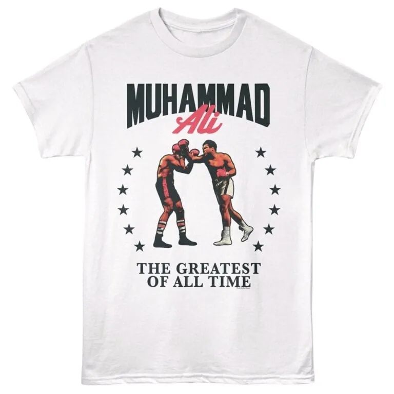 Muhammad Ali Left Uppercut Men's T Shirt White