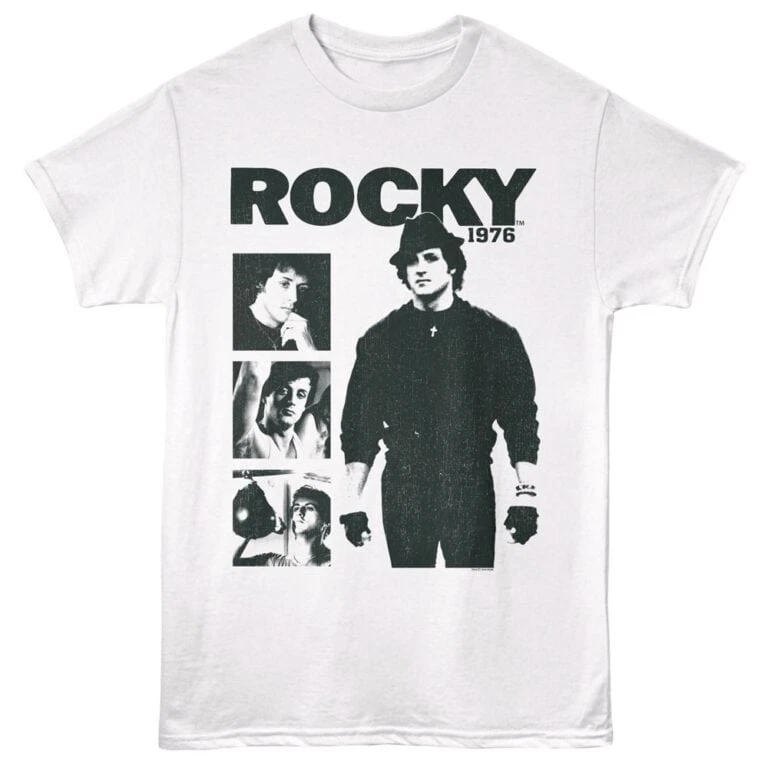Rocky Scrapbook 1976 Men's T Shirt White