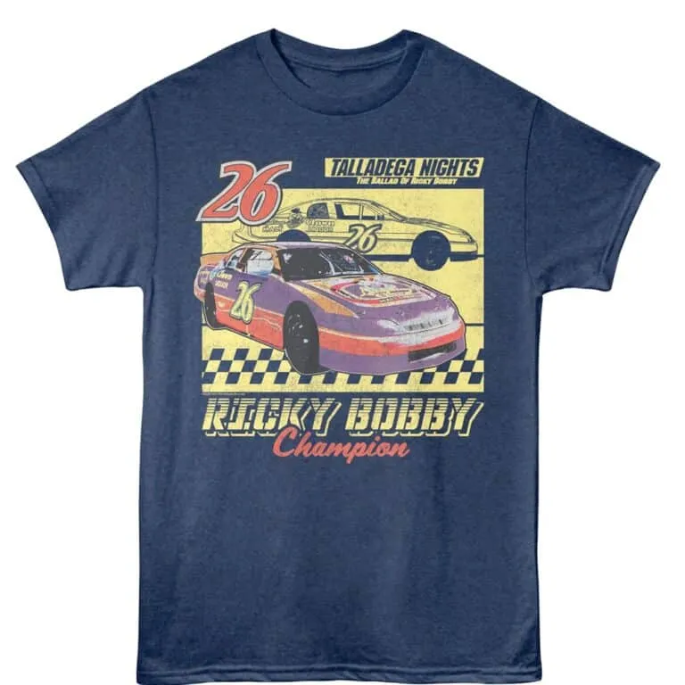 Talladega Nights Laughing Clown Car Men's T Shirt Blue Heather