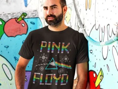 Pink Floyd Christmas Prism Men’s T Shirt