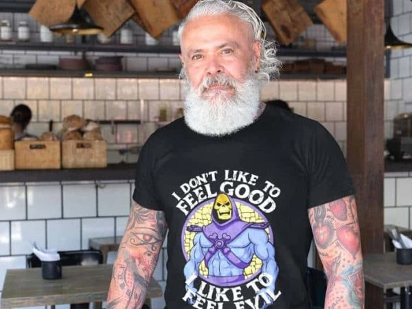 Skeletor I like to Feel Evil Tee