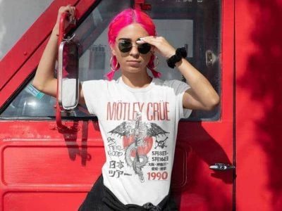MOtley Crue Japanese poster tee
