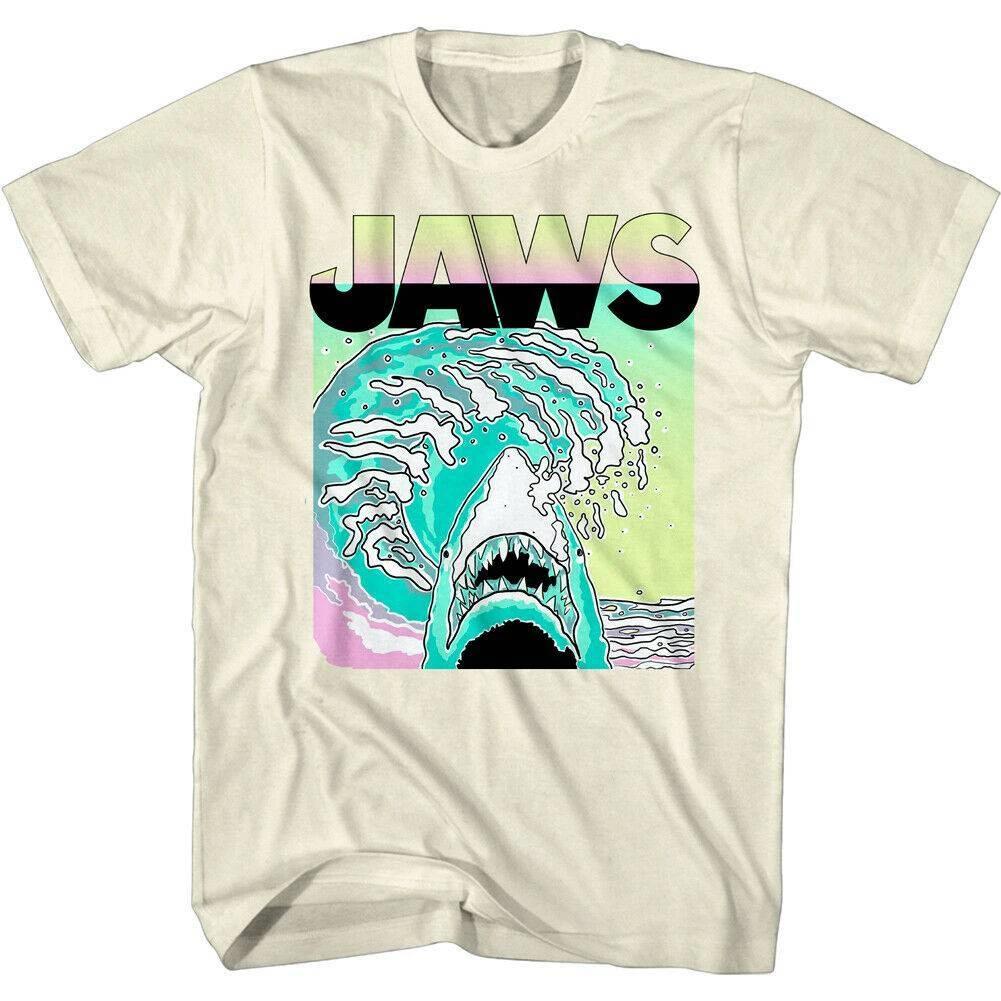 Jaws Neon Splash Waves T-Shirt