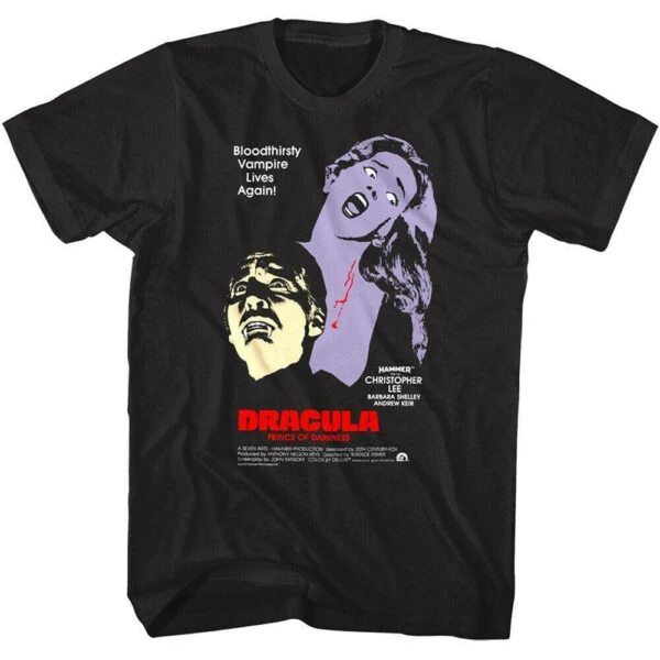 Dracula Bloodthirsty Vampire Lives Again T-Shirt