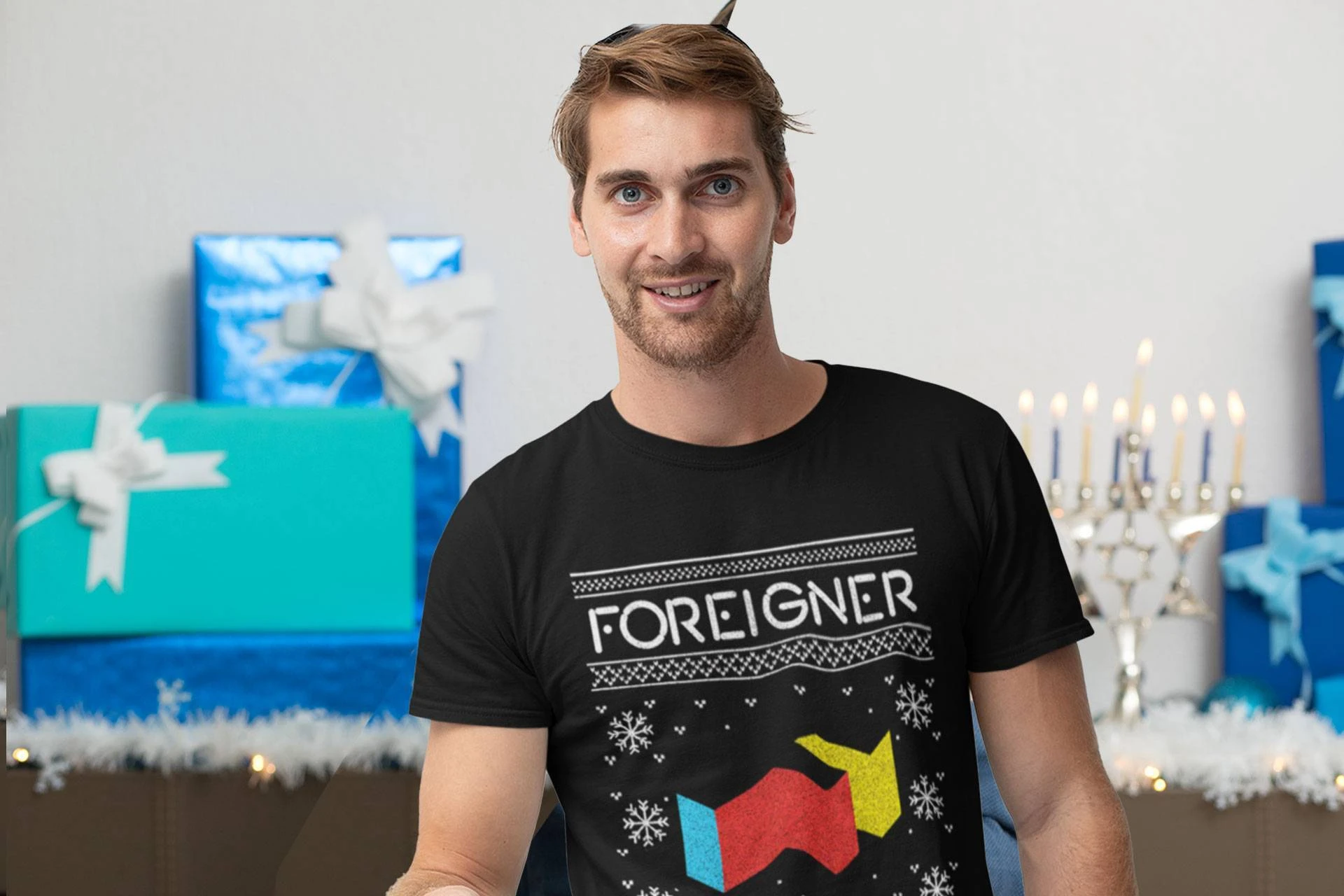 Foreigner festive agent provocateur Christmas T-shirt