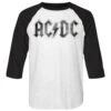 ACDC Vintage Logo Baseball T Shirt